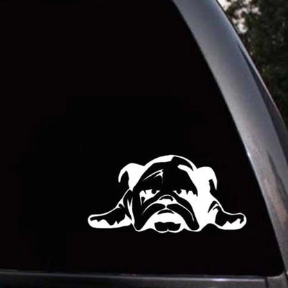 2pcs British Tired Puppy Car Decorative Sticker