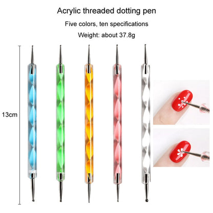 Nail Art Tools Set Nail Painting Pen Dotting Pen Filing Strip Rhinestone Butterfly Sequin Jewelry Set