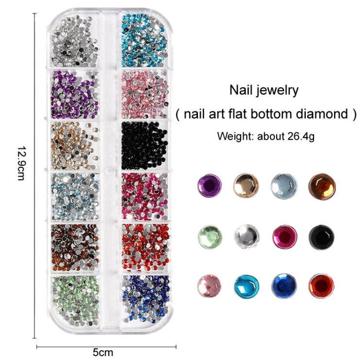 Nail Art Tools Set Nail Painting Pen Dotting Pen Filing Strip Rhinestone Butterfly Sequin Jewelry Set