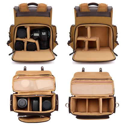 Vintage Waterproof Canvas Bag DSLR Camera Photo Bag, Cwatcun D127 Single Shoulder