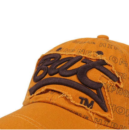 Embroidery Letter Pattern Adjustable Curved Eaves Baseball Cap, Head Circumference: 54-62cm