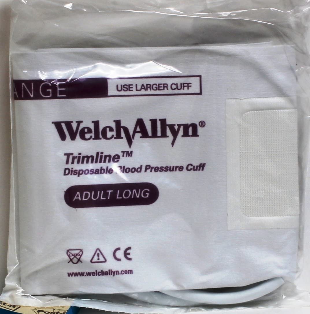 Welch Allyn Trimline Disposable Blood Pressure Cuff Adult Long