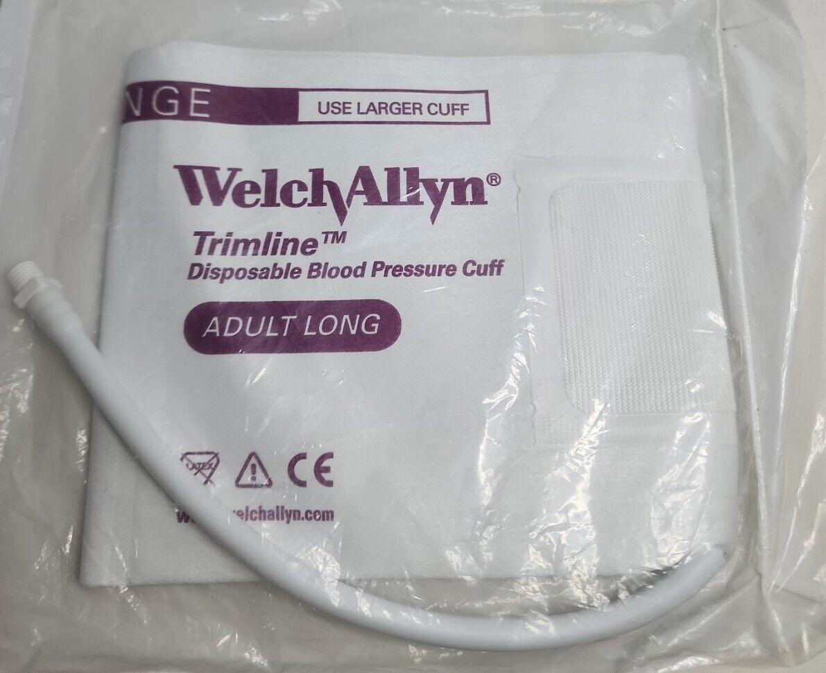 Welch Allyn Trimline Disposable Blood Pressure Cuff Adult Long