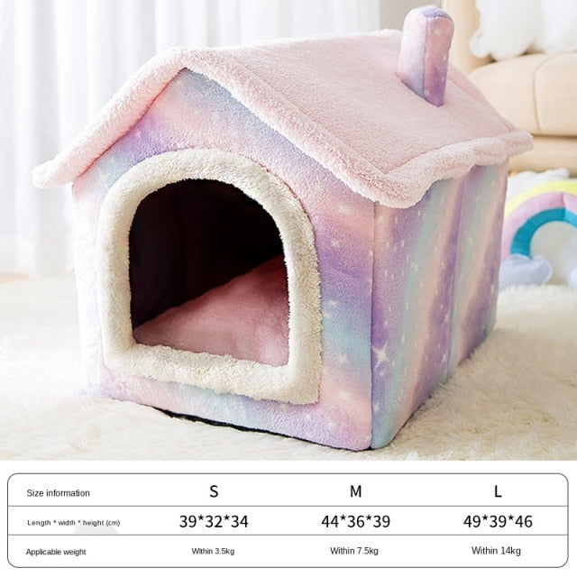 Foldable Deep Sleep Pet Cat House-Shalav5