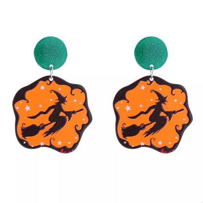  Witch hat festive Halloween drop earrings