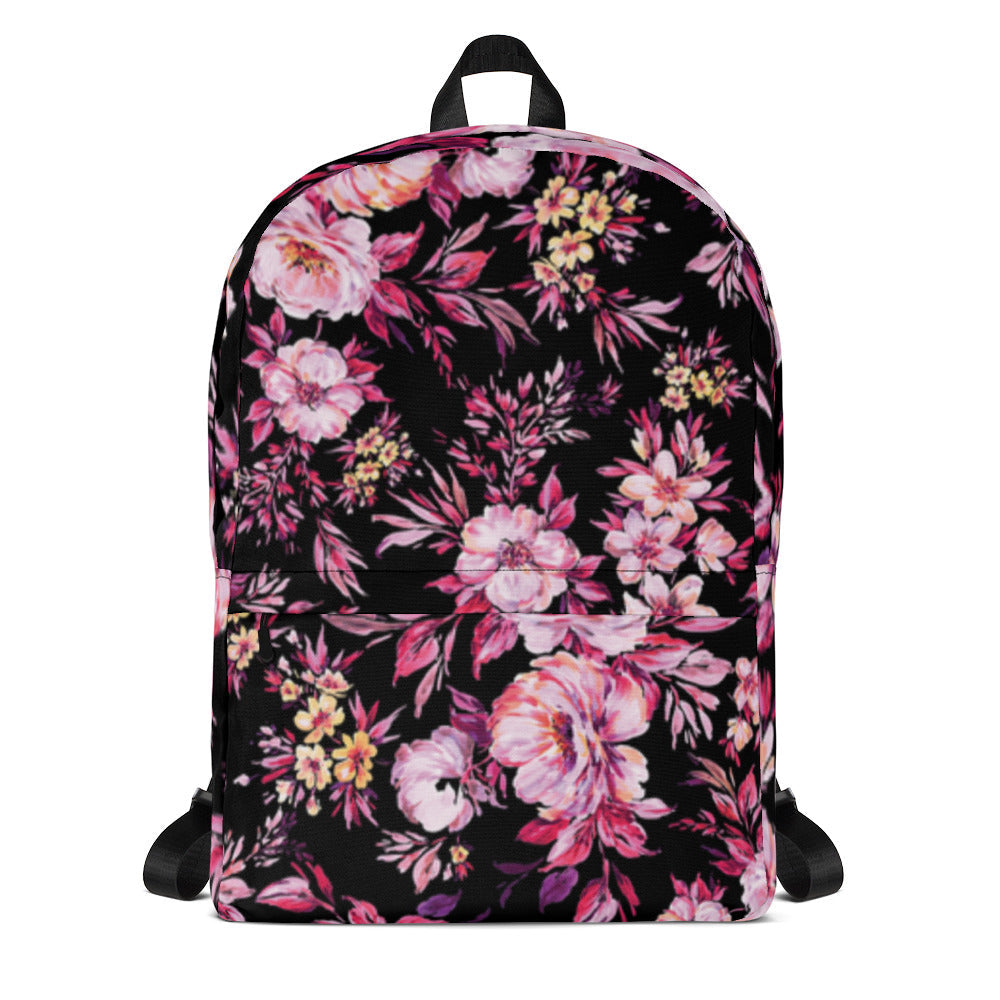 Backpacks - Red Floral Back To School Backpack