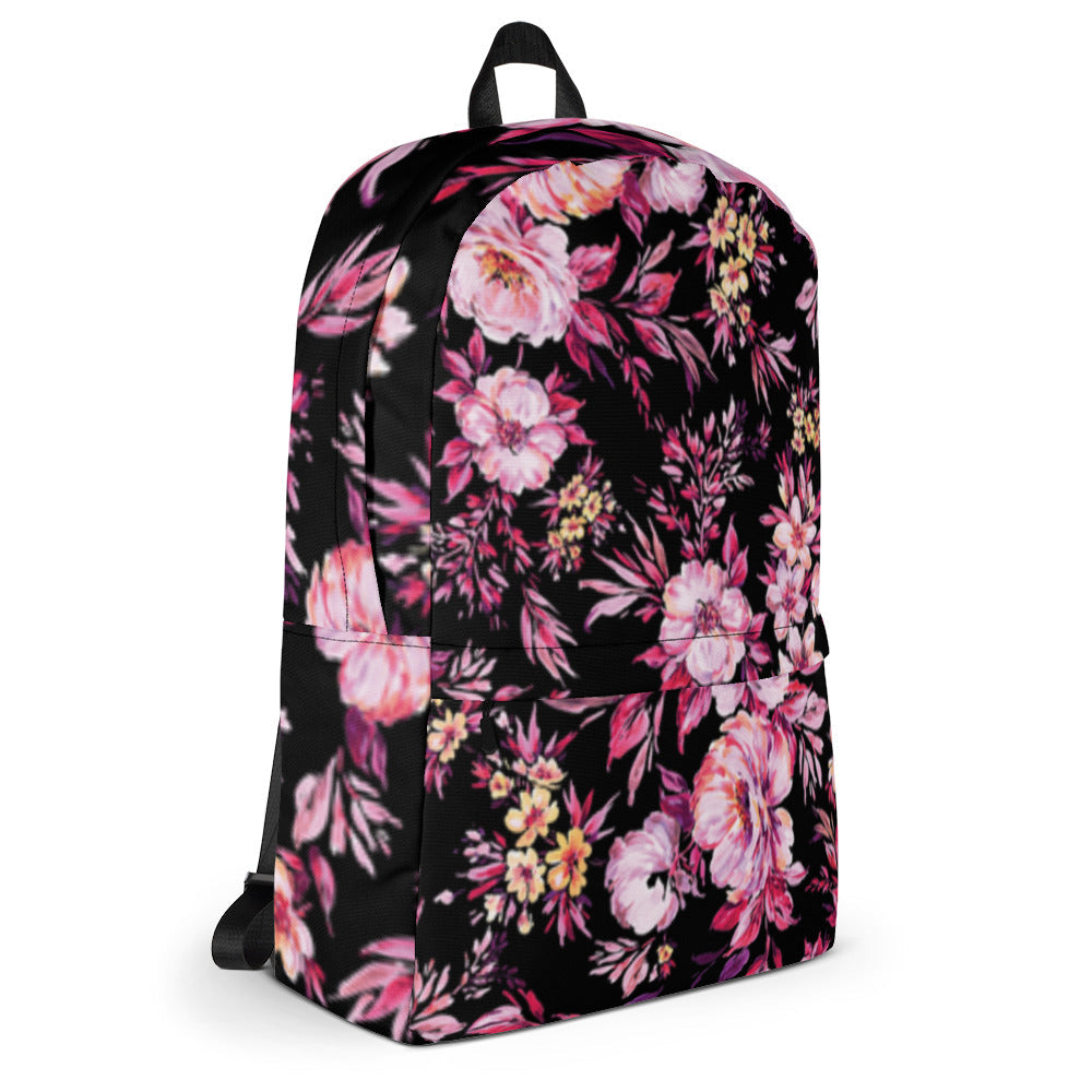 Red Floral Back to School Backpack-Shalav5