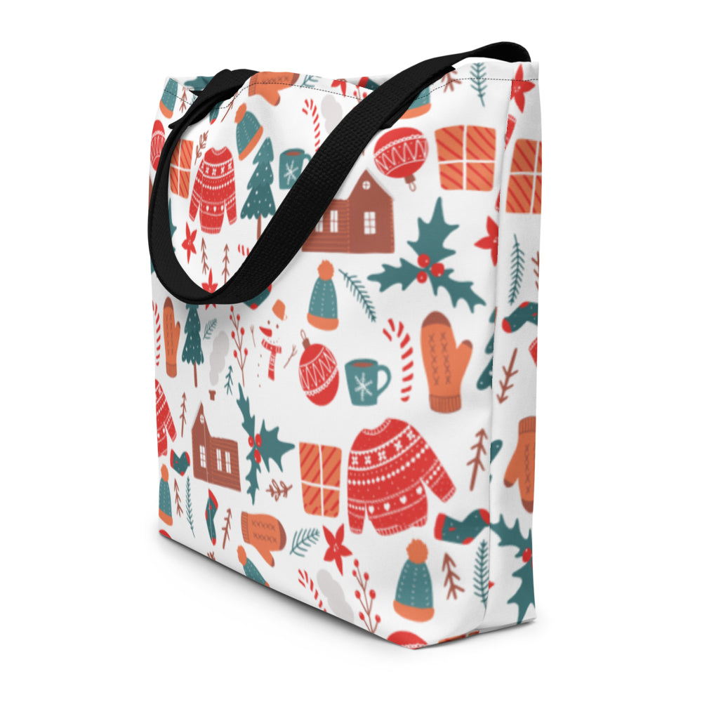 Tote Bag - Merry Charismas  Large Tote Bag