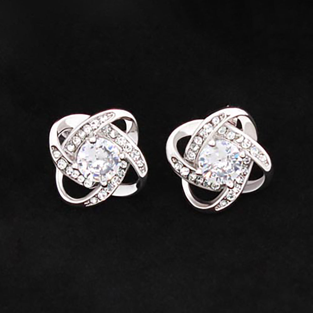 Love Knot Stud Earrings-Shalav5