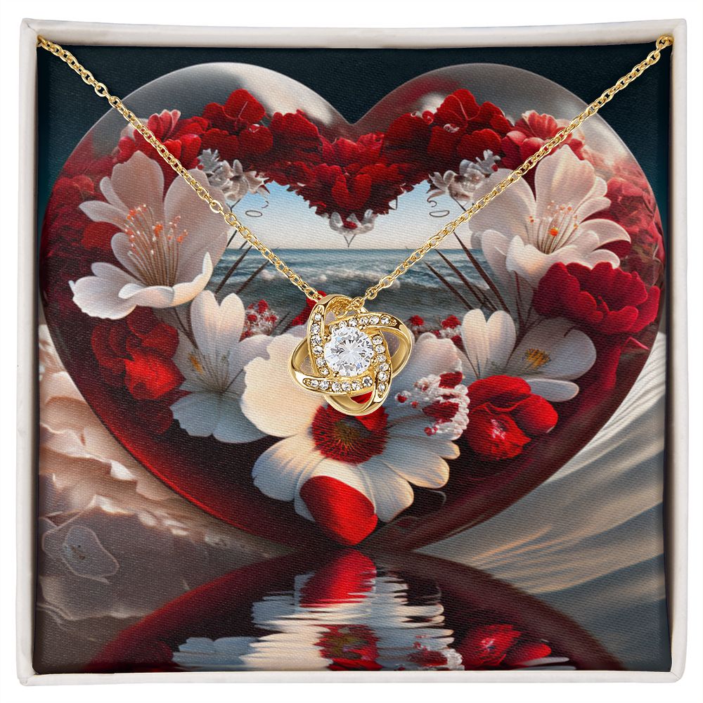 Happy Valentines Day  Love Knot Necklace-Shalav5