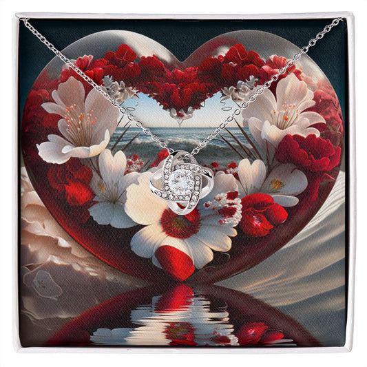 Happy Valentines Day  Love Knot Necklace-Shalav5