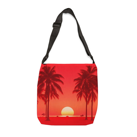 Red Sunset Adjustable Tote Bag (AOP)-Shalav5