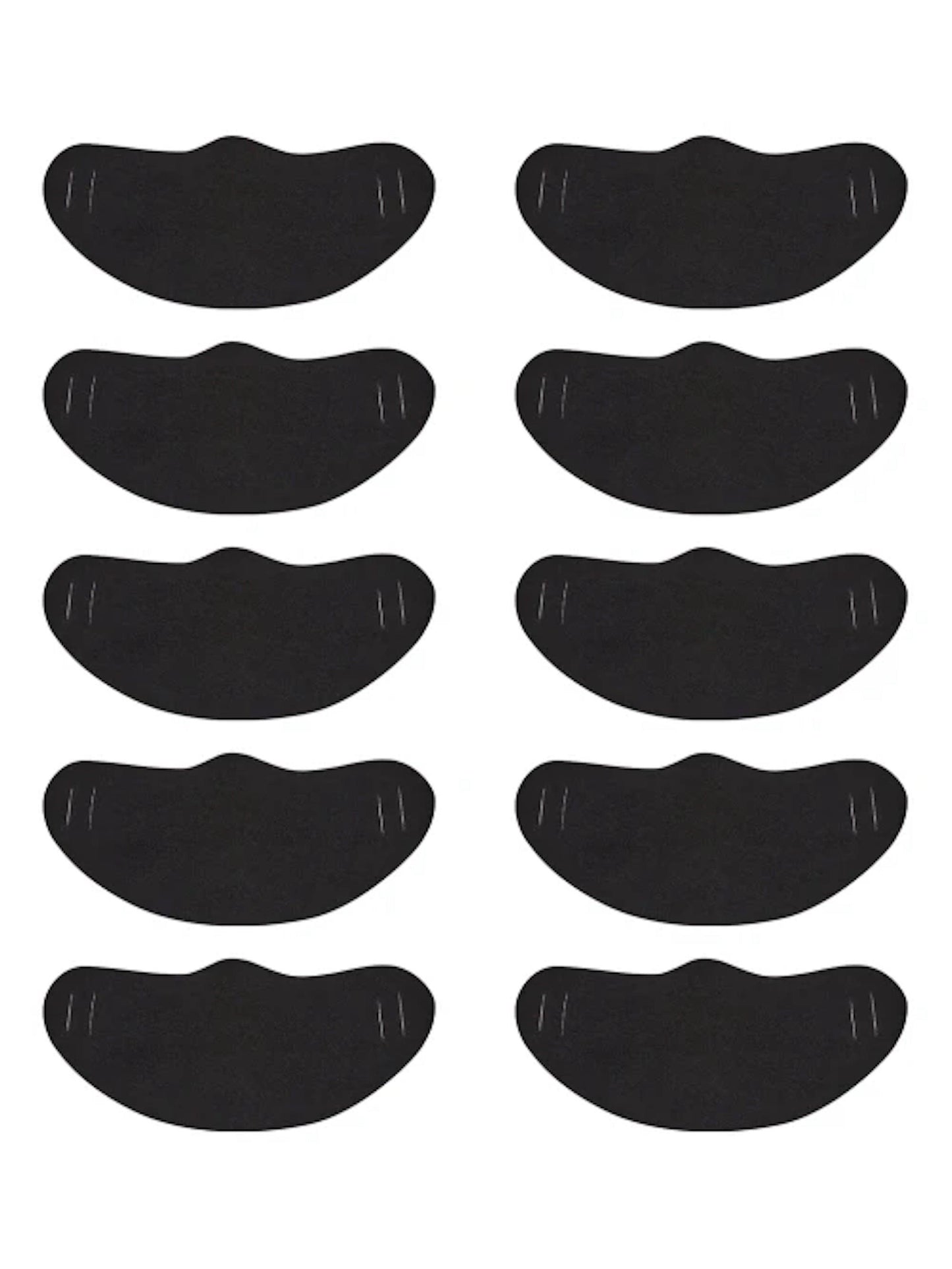 Daily Canvas Cloth Face Coverings, Black, Pack Of 10-Shalav5