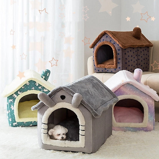 Foldable Deep Sleep Pet Cat House-Shalav5