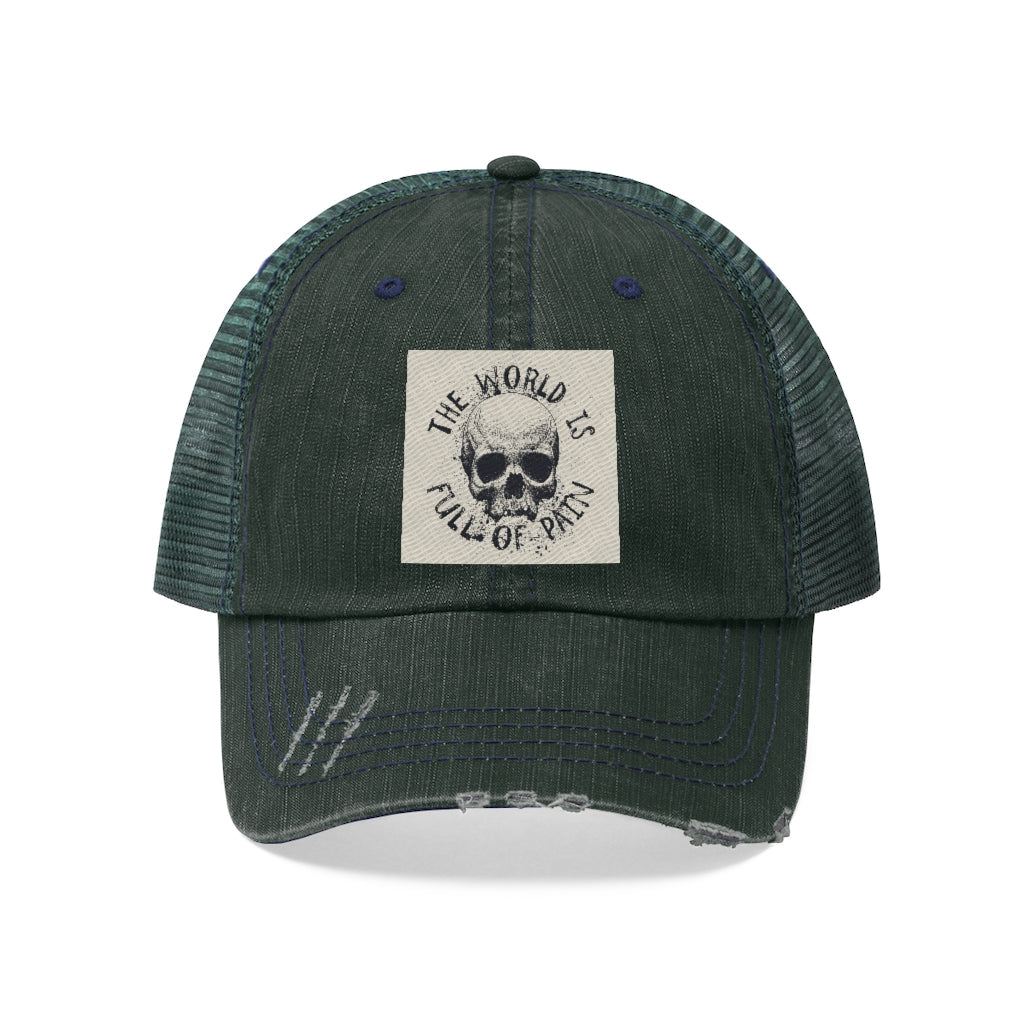 Hats - The World Is Full Of Pain Unisex Trucker Hat