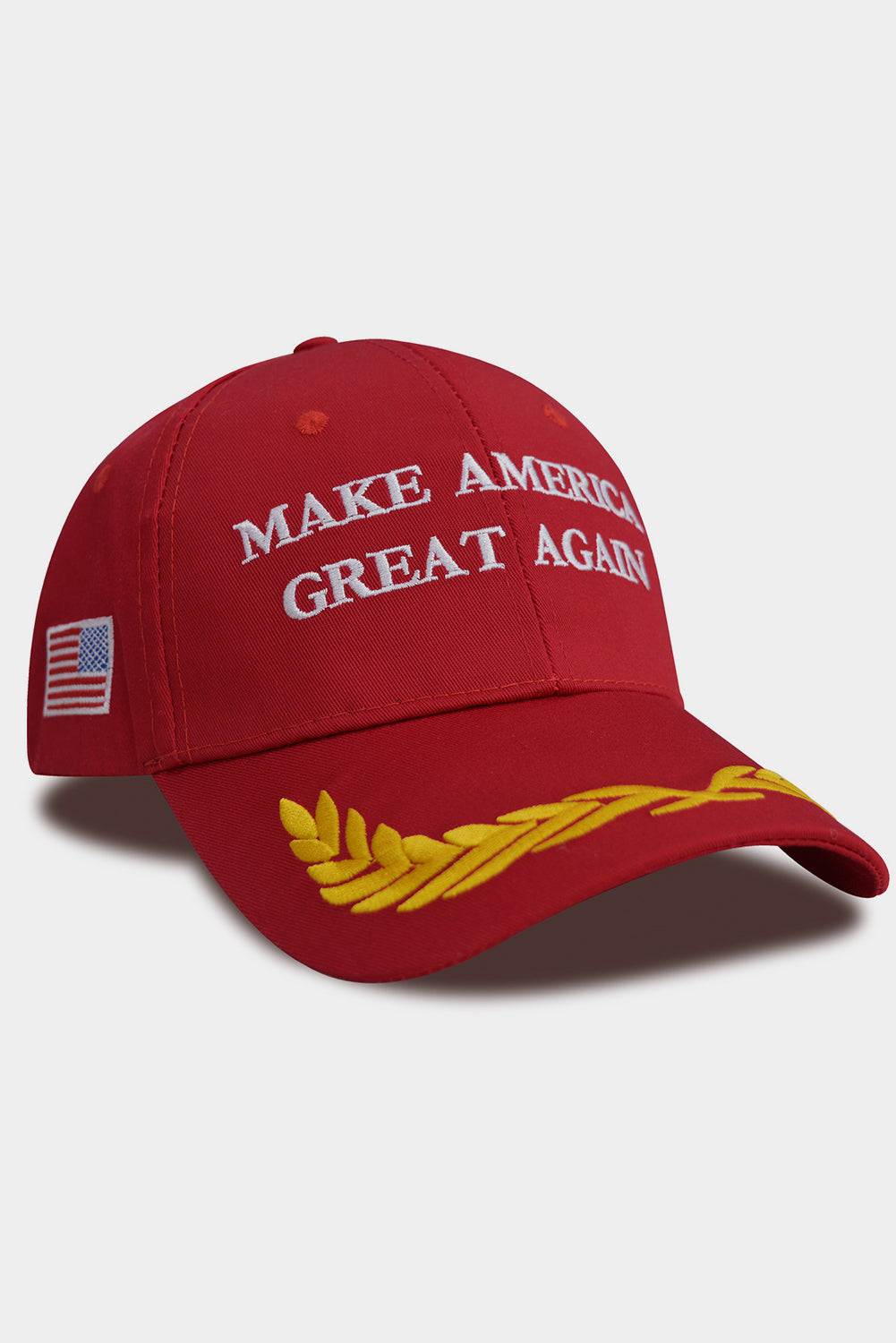 Fiery Red MAKE AMERICA GREAT AGAIN Flag Embroidered Baseball Hat