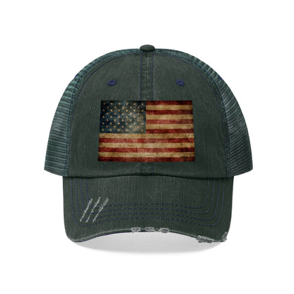 Hats - Unisex American Flag Trucker Hat