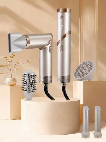 Multifunctional curling iron with attachments