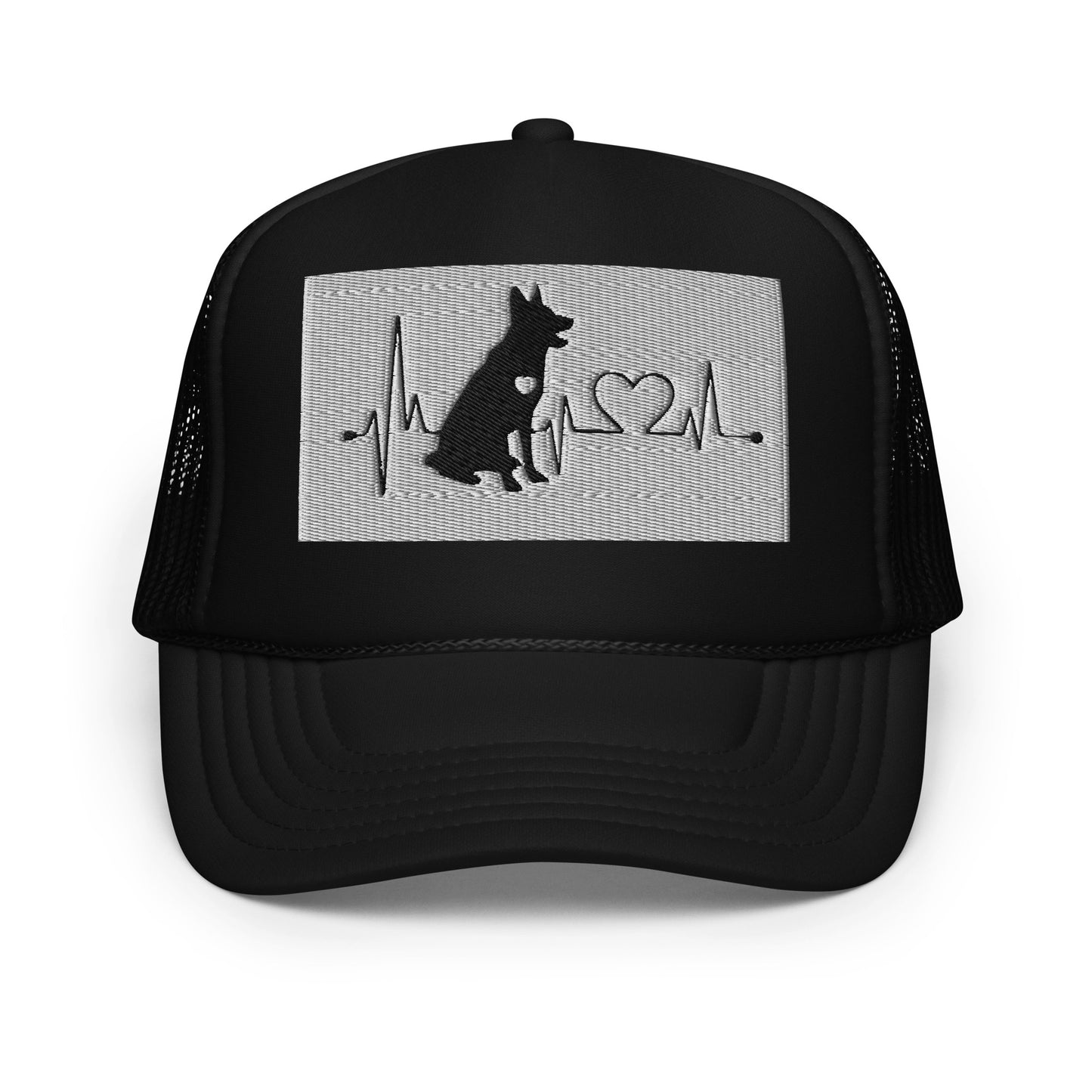 We Share A Heartbeat Foam trucker hat