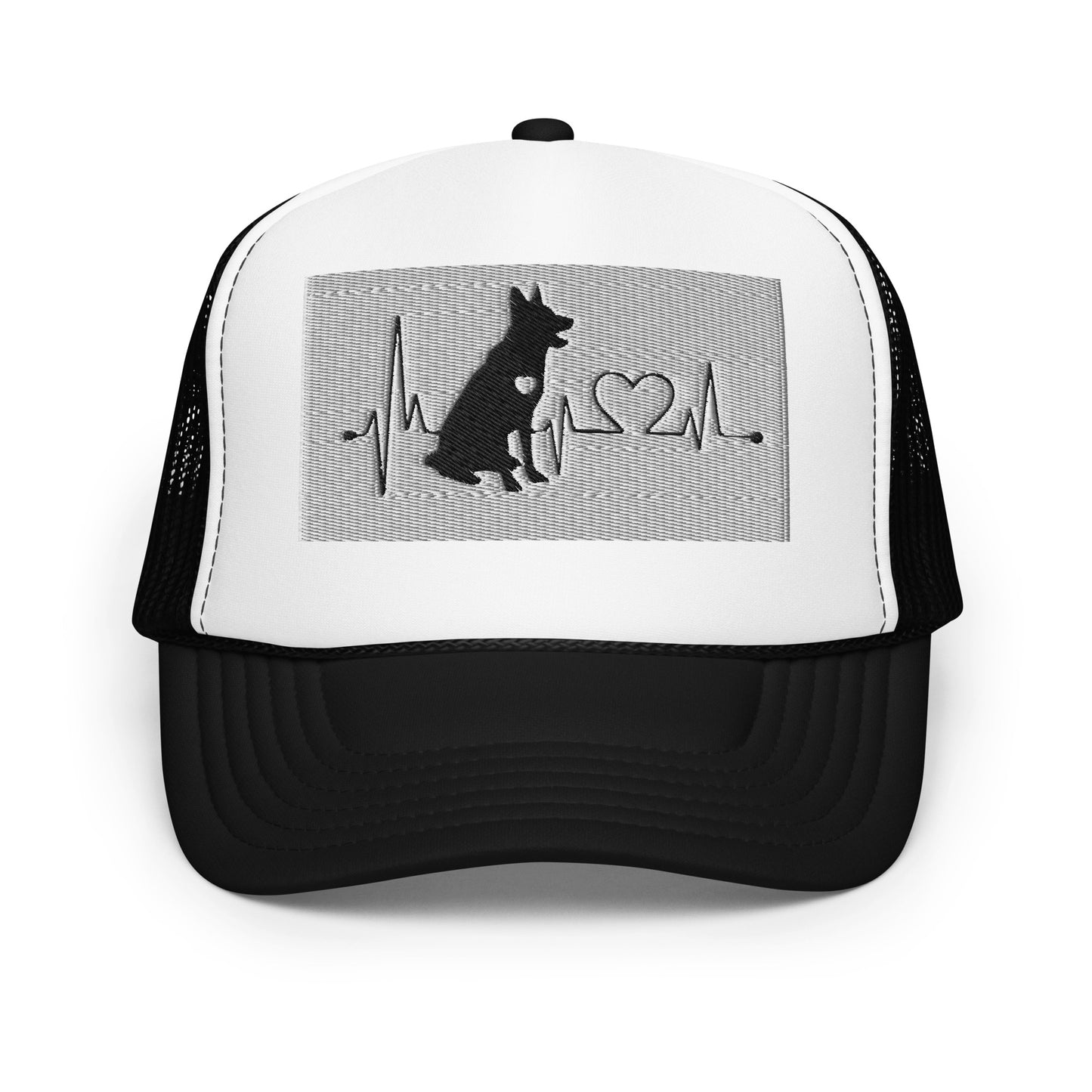 We Share A Heartbeat Foam trucker hat