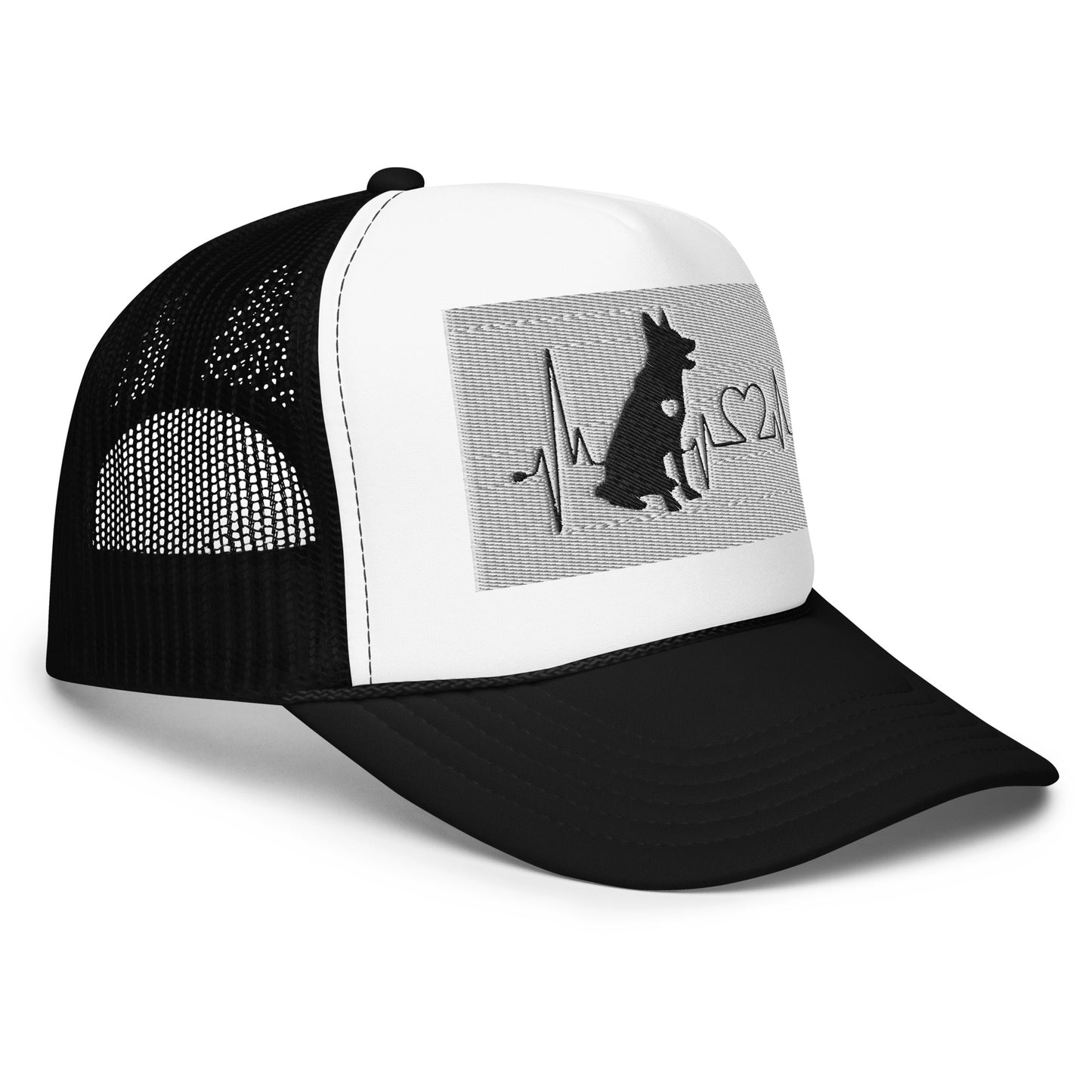 We Share A Heartbeat Foam trucker hat