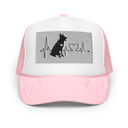 We Share A Heartbeat Foam trucker hat