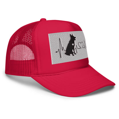 We Share A Heartbeat Foam trucker hat