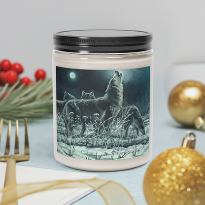 Blue Moon Wolves Scented Candle, 9oz