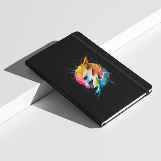 Multicolor Lightning Hardcover bound notebook