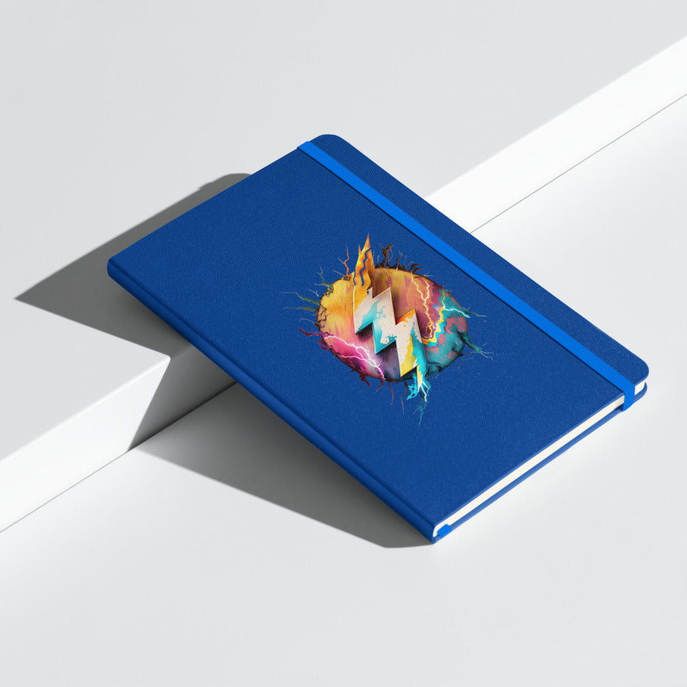 Multicolor Lightning Hardcover bound notebook