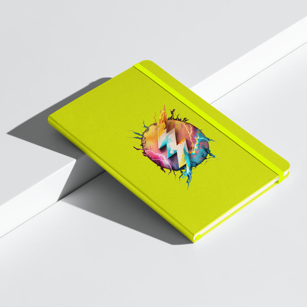 Multicolor Lightning Hardcover bound notebook