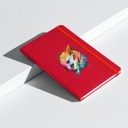 Multicolor Lightning Hardcover bound notebook