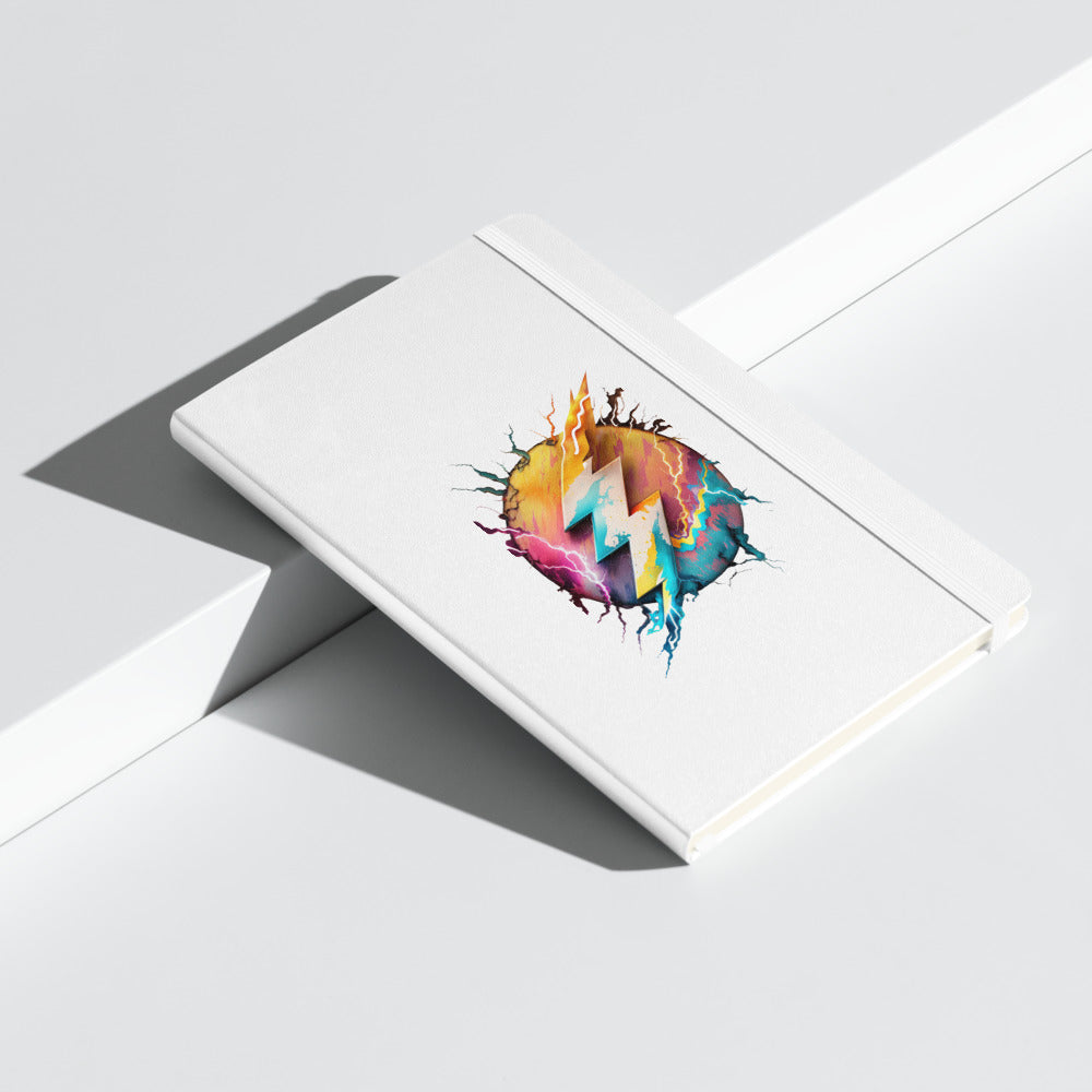 Multicolor Lightning Hardcover bound notebook