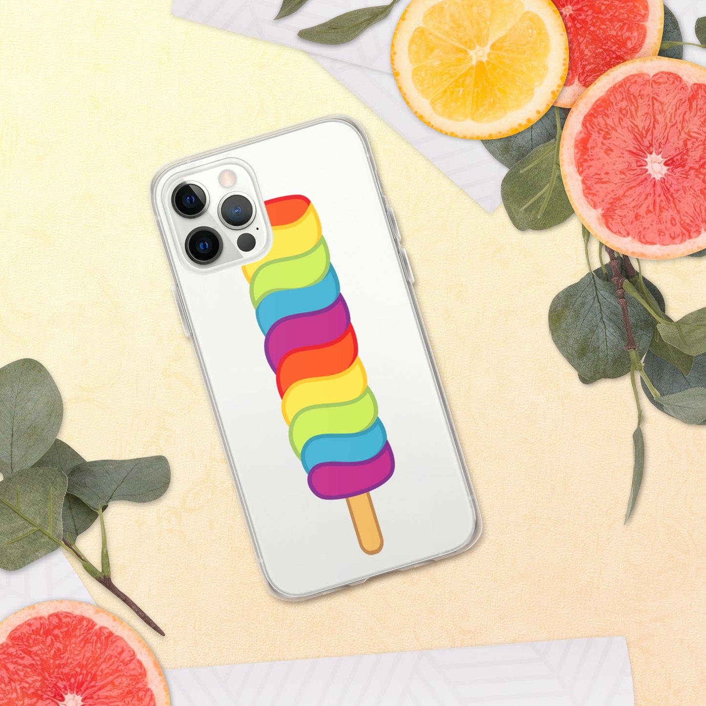 Mobile Phone Cases - Pride Popsicle Clear IPhone Case