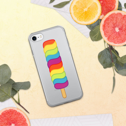 Pride Popsicle Clear iPhone Case-Shalav5