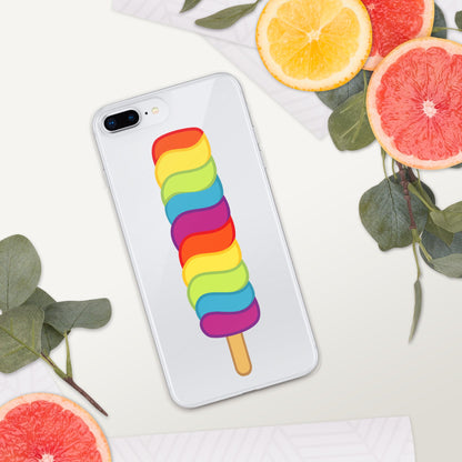 Mobile Phone Cases - Pride Popsicle Clear IPhone Case