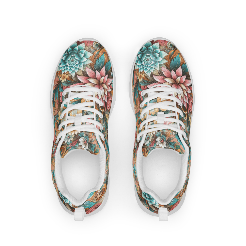 Floral Design Men’s athletic shoes