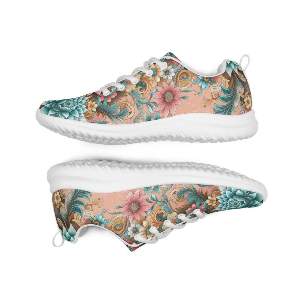 Floral Design Men’s athletic shoes