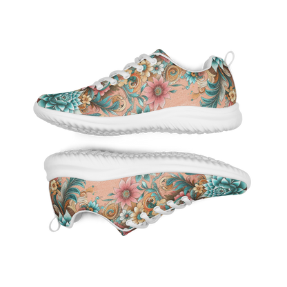 Floral Design Men’s athletic shoes