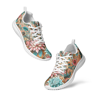 Floral Design Men’s athletic shoes