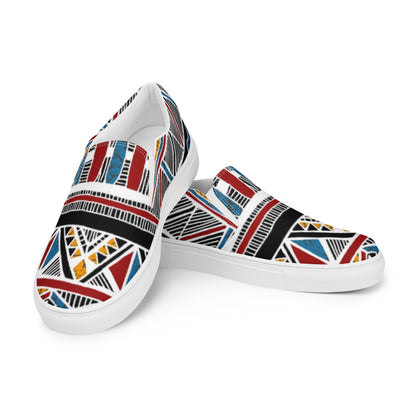 Men’s Slip-on Canvas Shoes Aztec Tribe