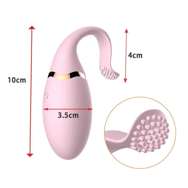 Wireless Remote Control Silicone Bullet Egg Vibrators for Women