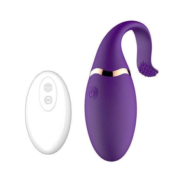 Wireless Remote Control Silicone Bullet Egg Vibrators for Women