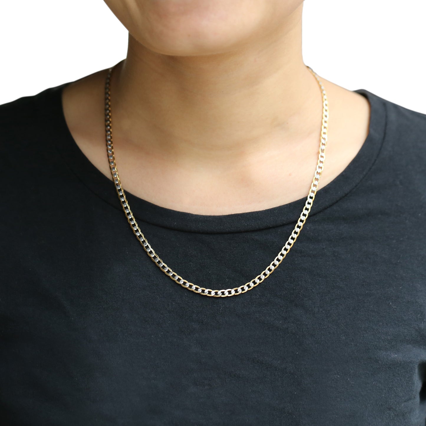 Gold Chain Necklace Cuban Link-Shalav5