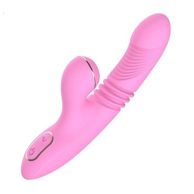 G Spot Dildo - Thrusting Vibrator Clitoris Stimulator Magic Wand Nipple Sucking Vibrator