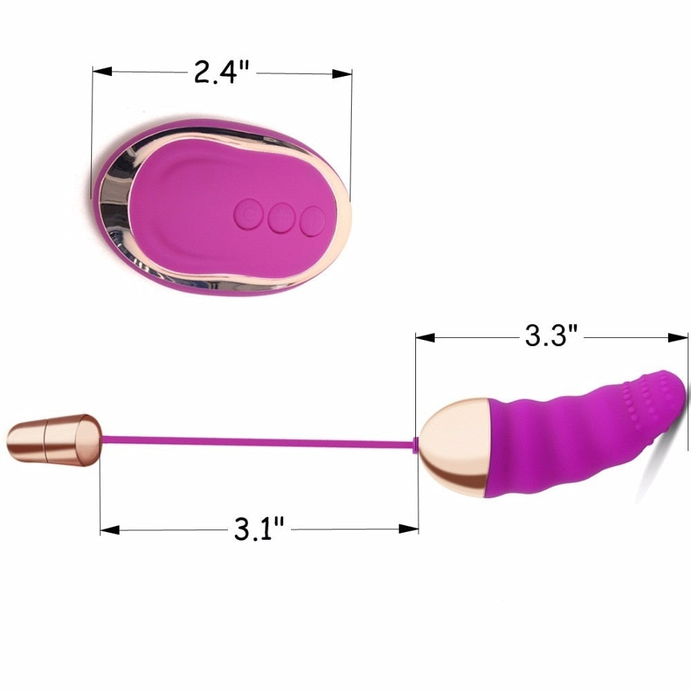10 Speed Remote Control Wireless Vibrating Sex Love Eggs Vibrator, Purple Black Erotic Toys-Shalav5