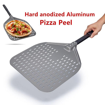 Pizza Shovel - Hard Anodized Aluminum Pizza Shovel Adjustable Pizza Peel