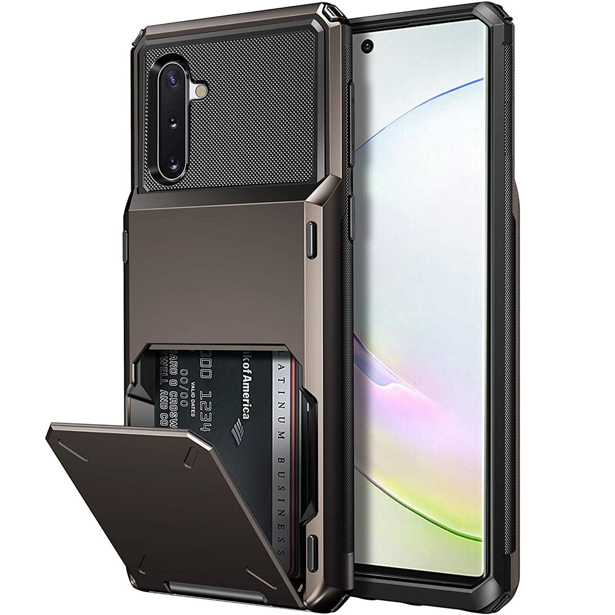 Phone Case - Samsung Galaxy S Series Business Shockproof Slide Armor Wallet Case