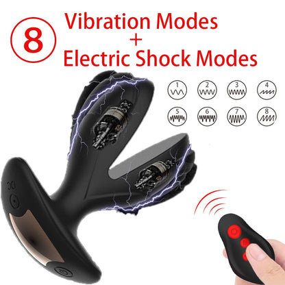 Ultimate Pleasure Fusion: Remote-Controlled Electric Pulse Prostate Massager for Men - Unleash Sensational Stimulation with our Advanced Anal Expander Vibrator!