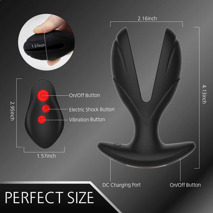 Ultimate Pleasure Fusion: Remote-Controlled Electric Pulse Prostate Massager for Men - Unleash Sensational Stimulation with our Advanced Anal Expander Vibrator!